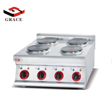 Commercial Kitchen Equipment Countertop Electric 4-Plate Cooker